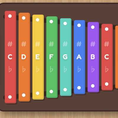 Rainbow Xylophone App Cover