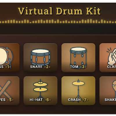 Virtual Drum Kit App Cover
